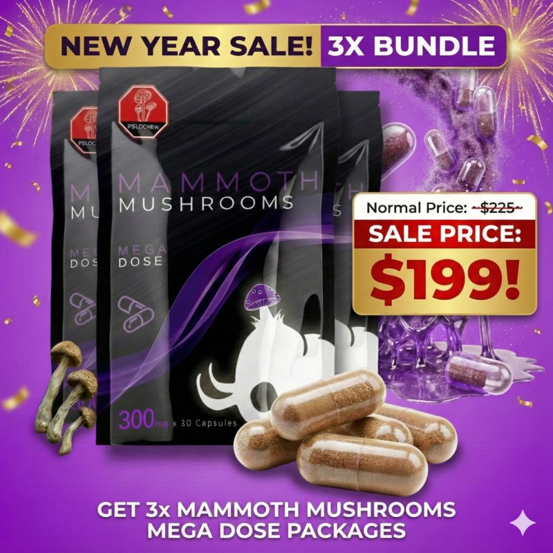 3X Bundle - Psilocybin Megadose Capsules - 300mg x 60